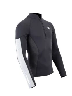 Two Bare Feet Perspective Half Zip 2.5mm Wetsuit Jacket (Black/Grey/Grey) 15 Two Bare Feet Perspective Half Zip 2.5mm Wetsuit Jacket (Black/Grey/Grey) -Surf Tide Motion unisex perspective halfzip jacket black grey grey 8 6
