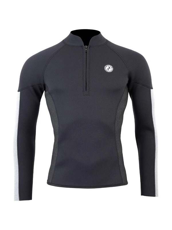 Two Bare Feet Perspective Half Zip 2.5mm Wetsuit Jacket & Pants Set (Black/Grey/Grey) 5 Two Bare Feet Perspective Half Zip 2.5mm Wetsuit Jacket & Pants Set (Black/Grey/Grey) - Image 5