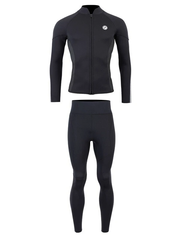 Two Bare Feet Perspective Full Zip 2.5mm Wetsuit Jacket & Pants Set (Black/Grey/Grey) 2 Two Bare Feet Perspective Full Zip 2.5mm Wetsuit Jacket & Pants Set (Black/Grey/Grey) - Image 2