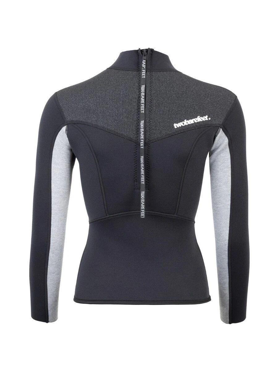 Two Bare Feet Womens Aspect Back Zip 2.5mm Wetsuit Jacket & Hotpants Set (Black/Grey/Grey) 6 Two Bare Feet Womens Aspect Back Zip 2.5mm Wetsuit Jacket & Hotpants Set (Black/Grey/Grey) - Image 6