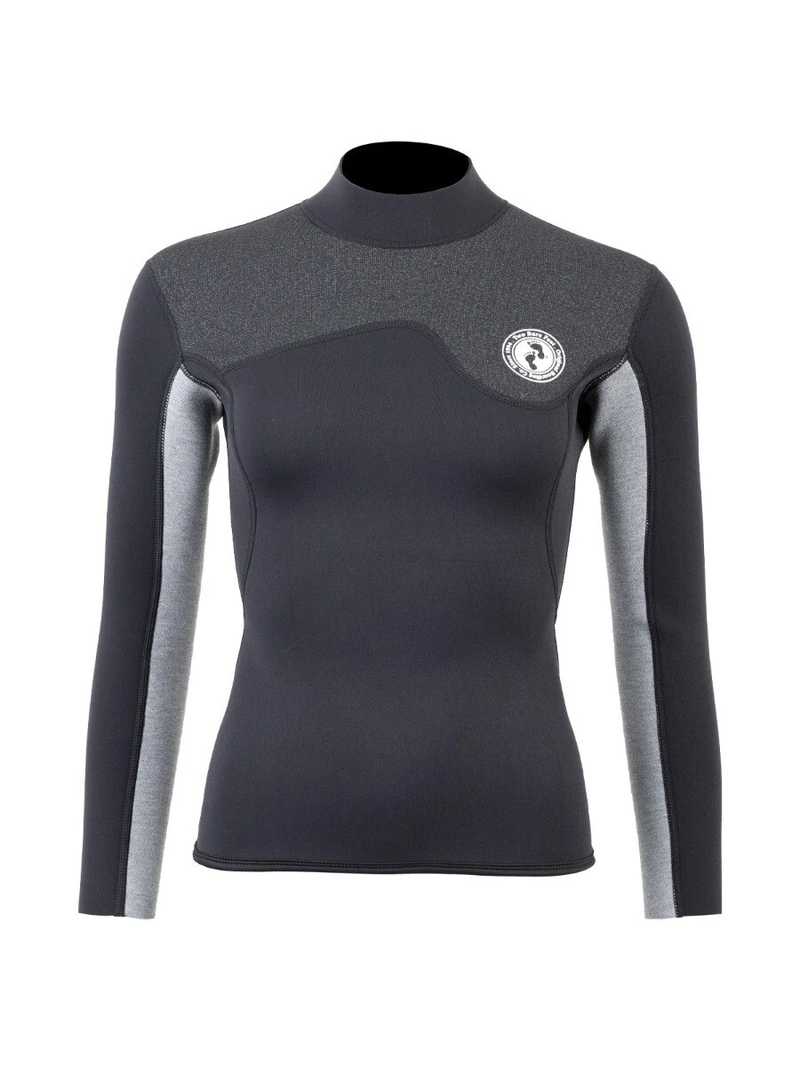 Two Bare Feet Womens Aspect Back Zip 2.5mm Wetsuit Jacket & Hotpants Set (Black/Grey/Grey) 5 Two Bare Feet Womens Aspect Back Zip 2.5mm Wetsuit Jacket & Hotpants Set (Black/Grey/Grey) - Image 5