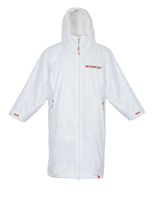 Two Bare Feet Weatherproof Changing Robe (White/Red) 1 Two Bare Feet Weatherproof Changing Robe (White/Red)