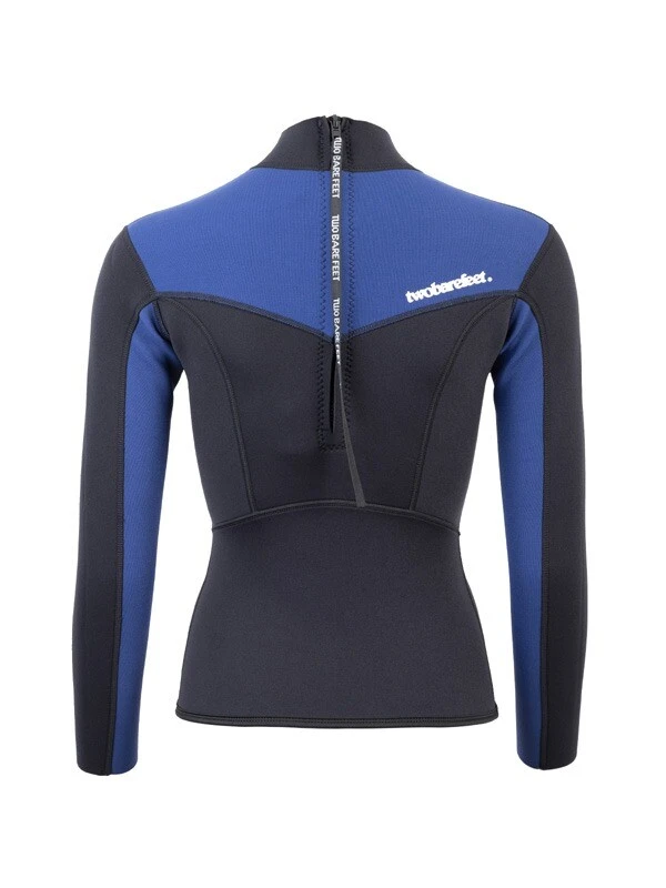 Two Bare Feet Womens Aspect Back Zip 2.5mm Wetsuit Jacket (Black/Blue) 5 Two Bare Feet Womens Aspect Back Zip 2.5mm Wetsuit Jacket (Black/Blue) - Image 5