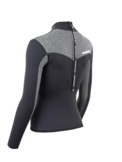 Two Bare Feet Womens Aspect Back Zip 2.5mm Wetsuit Jacket (Black/Grey) -Surf Tide Motion womens aspect back zip jacket black delta 4