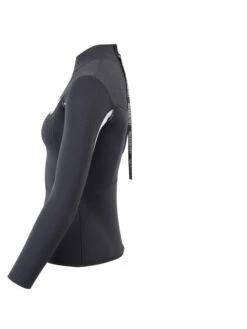 Two Bare Feet Womens Aspect Back Zip 2.5mm Wetsuit Jacket (Black/Grey/Grey) -Surf Tide Motion womens aspect back zip jacket black grey grey 3 1