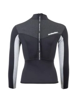 Two Bare Feet Womens Aspect Back Zip 2.5mm Wetsuit Jacket (Black/Grey/Grey) -Surf Tide Motion womens aspect back zip jacket black grey grey 5 1