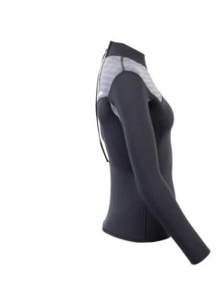 Two Bare Feet Womens Aspect Back Zip 2.5mm Wetsuit Jacket (Black/Grey Stripes) 14 Two Bare Feet Womens Aspect Back Zip 2.5mm Wetsuit Jacket (Black/Grey Stripes) -Surf Tide Motion womens aspect back zip jacket black grey 7