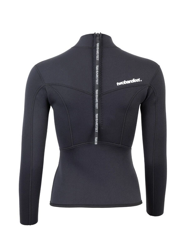 Two Bare Feet Womens Aspect Back Zip 2.5mm Wetsuit Jacket (Black) 5 Two Bare Feet Womens Aspect Back Zip 2.5mm Wetsuit Jacket (Black) - Image 5