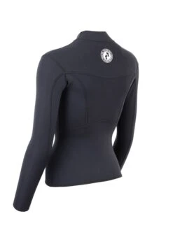 Two Bare Feet Womens Aspect Fleece Lined Zipless Thermal 2.5mm Superstretch Wetsuit Top (Black) -Surf Tide Motion womens aspect fleece lined thermal top black 4