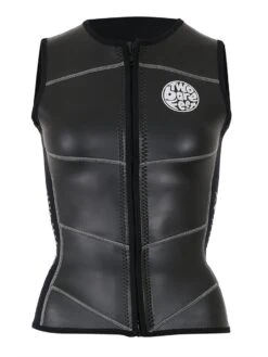 Two Bare Feet Womens Glideskin Sleeveless Wetsuit Jacket (Black)