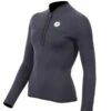 Two Bare Feet Womens Heritage 3mm Half Zip Long Sleeve Wetsuit Jacket (Black)