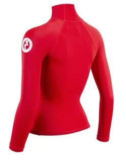 Two Bare Feet Unisex Long Sleeve Rash Vest (Red) -Surf Tide Motion womens long sleeve red 4