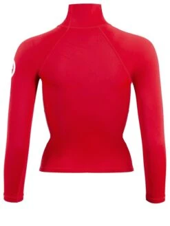 Two Bare Feet Unisex Long Sleeve Rash Vest (Red) -Surf Tide Motion womens long sleeve red 5