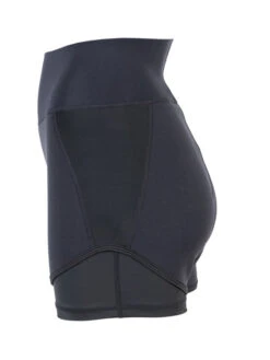 Two Bare Feet Womens Vista 2.5mm Neoprene Wetsuit Overlaid Hotpants (Black) -Surf Tide Motion womens overlaid neoprene hotpants black 3