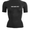 Two Bare Feet Unisex Short Sleeve Rash Vest (Black)