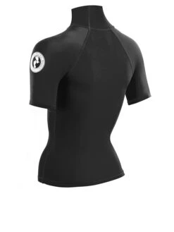 Two Bare Feet Unisex Short Sleeve Rash Vest (Black) -Surf Tide Motion womens short sleeve black 4