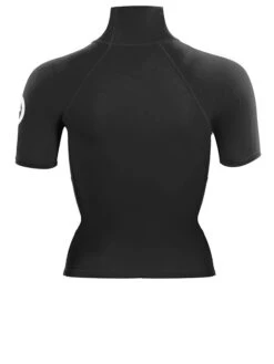Two Bare Feet Unisex Short Sleeve Rash Vest (Black) -Surf Tide Motion womens short sleeve black 5