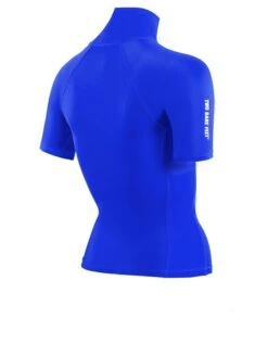 Two Bare Feet Unisex Short Sleeve Rash Vest (Blue) -Surf Tide Motion womens short sleeve blue 6