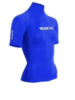 Two Bare Feet Unisex Short Sleeve Rash Vest (Blue) -Surf Tide Motion womens short sleeve blue 8