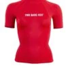 Two Bare Feet Unisex Short Sleeve Rash Vest (Red)