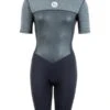 Two Bare Feet Thunderclap Pro 3/2mm Womens Shorty Wetsuit (Black/Delta Grey)