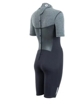 Two Bare Feet Thunderclap Pro 3/2mm Womens Shorty Wetsuit (Black/Delta Grey) -Surf Tide Motion womens thunderclap pro shorty delta 6