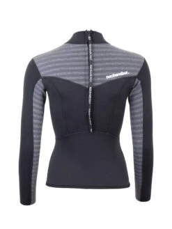 Two Bare Feet Womens Aspect Back Zip 2.5mm Wetsuit Jacket & Hotpants Set (Black/Grey Stripes) 13 Two Bare Feet Womens Aspect Back Zip 2.5mm Wetsuit Jacket & Hotpants Set (Black/Grey Stripes) -Surf Tide Motion wv52my y