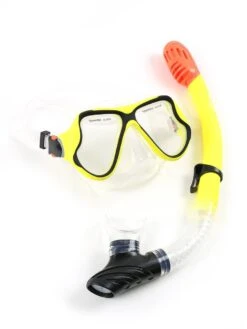 X-Dive Silicone Mask & Dry Top Snorkel 2pc Set (Yellow / Clear) -Surf Tide Motion xdive mask dry top 2pc yellow clear 03