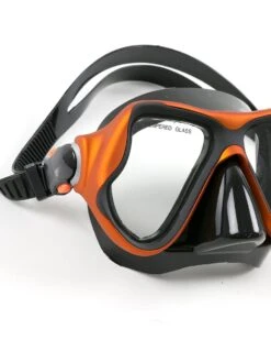 X-Dive Silicone Mask (Orange / Black) 9 X-Dive Silicone Mask (Orange / Black) -Surf Tide Motion xdive mask orange black 02