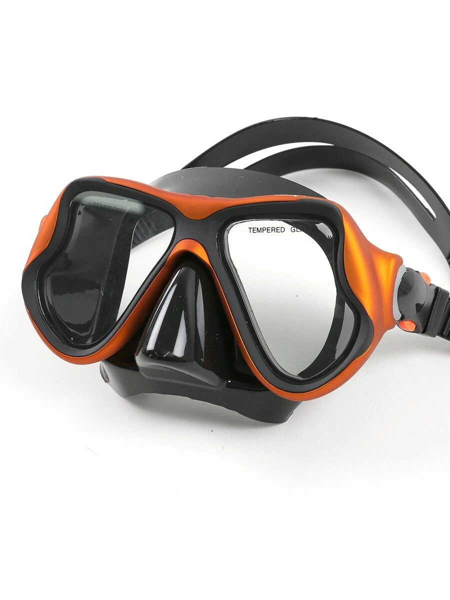 X-Dive Silicone Mask (Orange / Black) 2 X-Dive Silicone Mask (Orange / Black) - Image 2